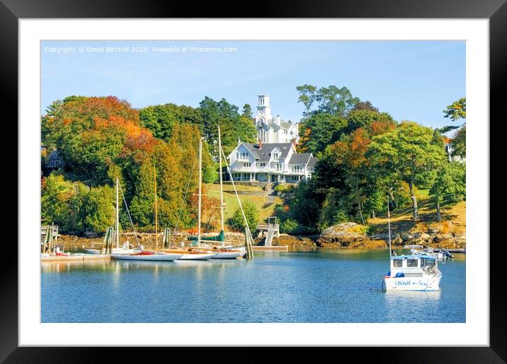 Rockport, Maine, America Framed Mounted Print by David Birchall