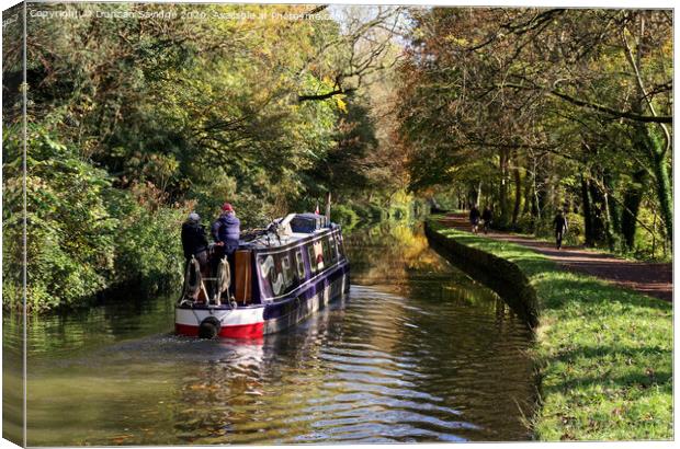 Autumn along the kennet and avon canal  Canvas Print by Duncan Savidge