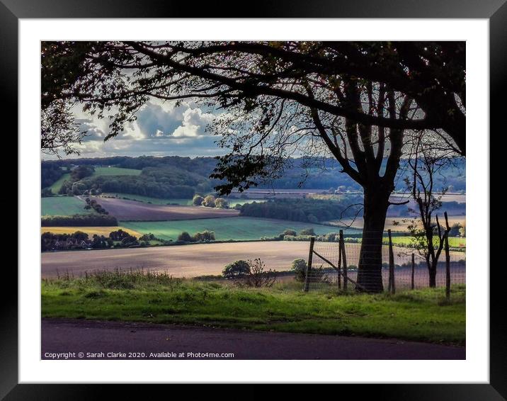 A view from the top Framed Mounted Print by Sarah Clarke