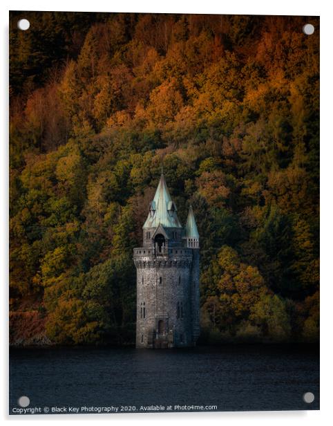 Lake Vyrnwy Tower Acrylic by Black Key Photography
