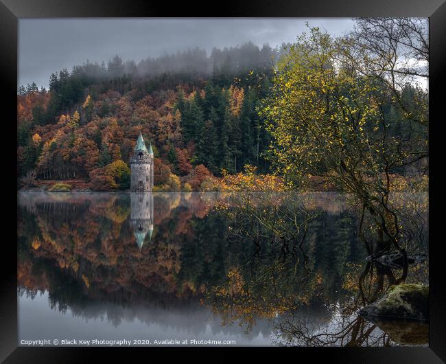 Lake Vyrnwy Reflections Framed Print by Black Key Photography
