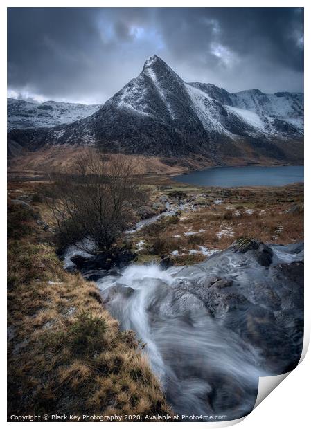 Tryfan, Snowdonia Print by Black Key Photography