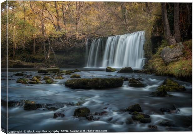 Waterfall Country, Brecon Beacons Canvas Print by Black Key Photography