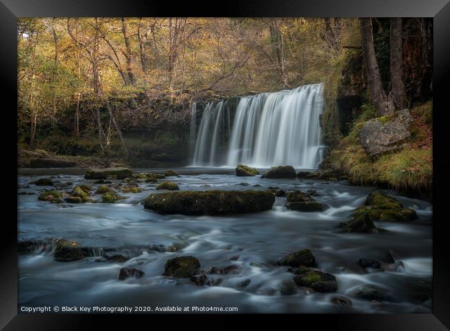 Waterfall Country, Brecon Beacons Framed Print by Black Key Photography