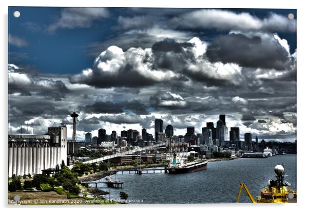Port of Seattle Acrylic by Jon Kondrath