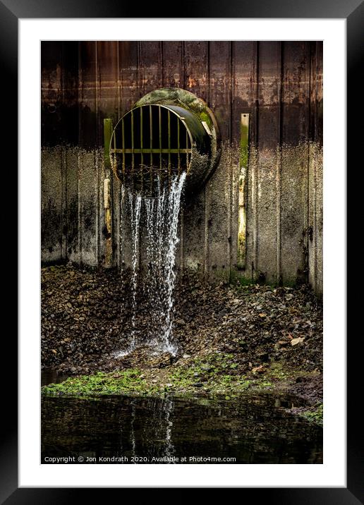 Alaskan Drain Framed Mounted Print by Jon Kondrath