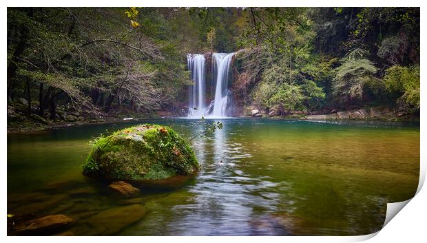 Santa Margarita waterfall Print by Arpad Radoczy