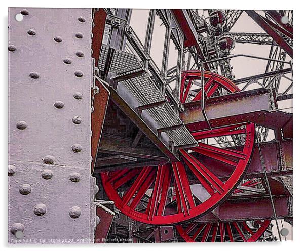 Majestic Wheels of Eiffel Acrylic by Ian Stone