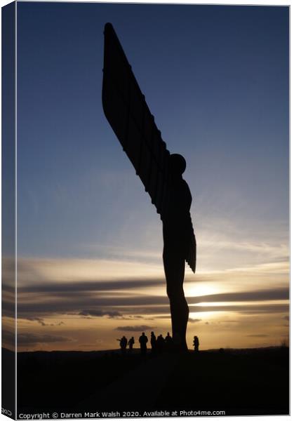 Angel of the North 2 Canvas Print by Darren Mark Walsh