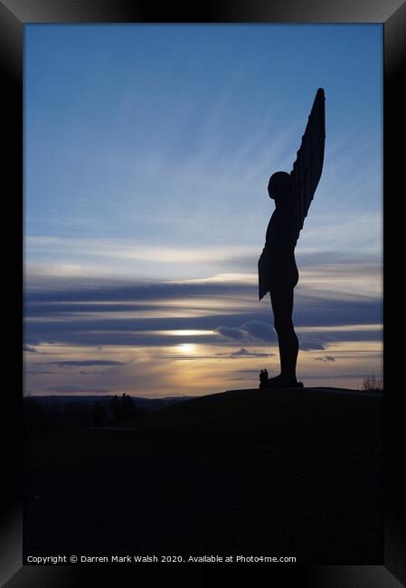 Angel of the North 3 Framed Print by Darren Mark Walsh