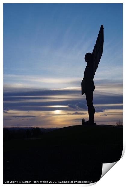Angel of the North 3 Print by Darren Mark Walsh