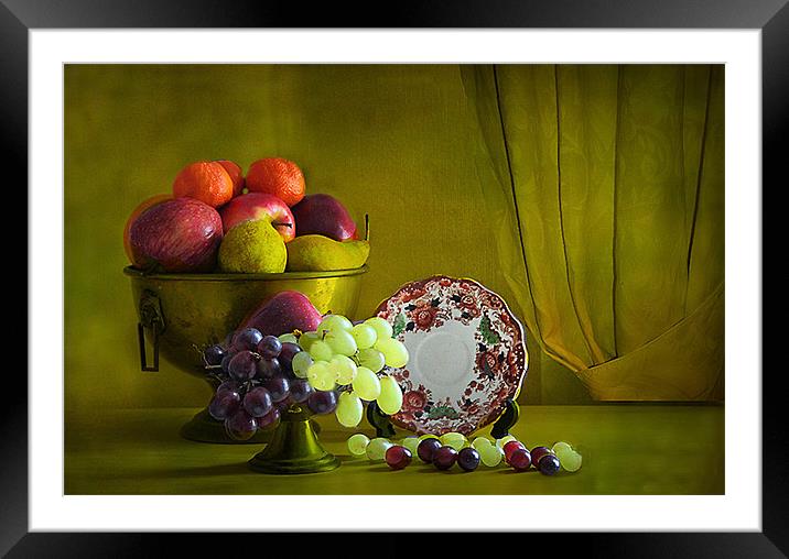 Fruit Framed Mounted Print by Irene Burdell