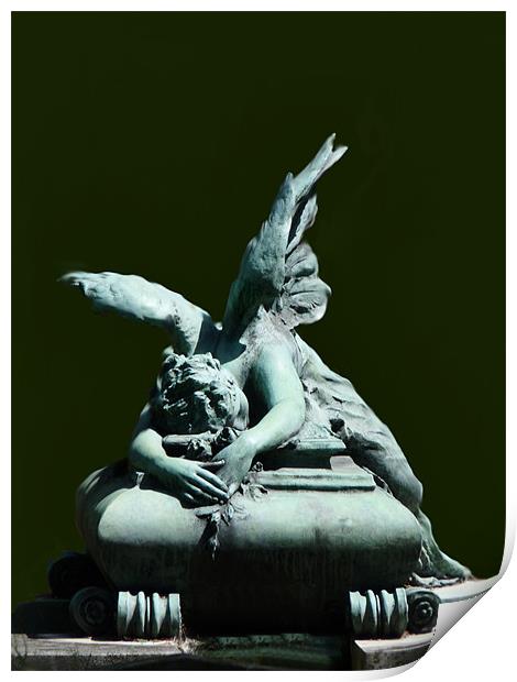 Fallen Angel Print by susan potter