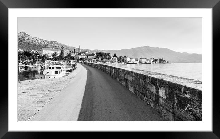 Orebic harbour wall Framed Mounted Print by Jason Wells