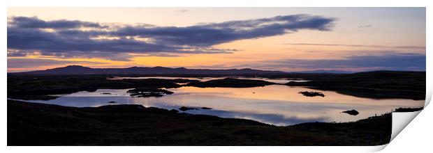 Sunrise over Loch Portain Print by Richard Burdon