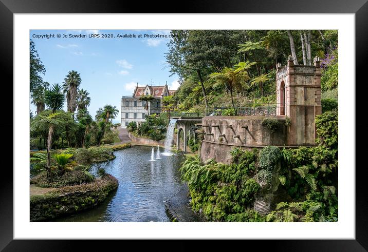 Monte Palace, Funchal, Madeira Framed Mounted Print by Jo Sowden