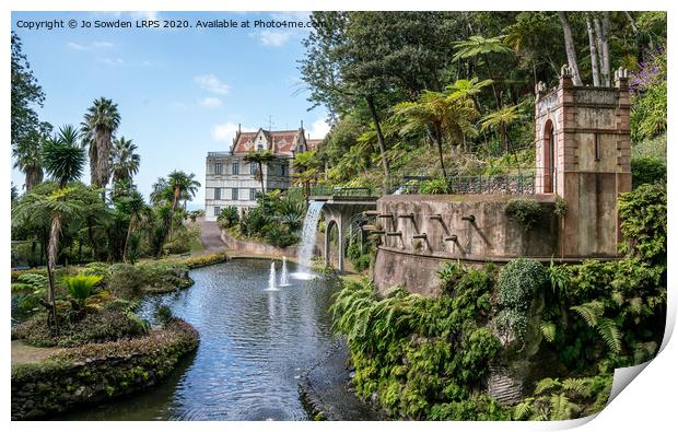 Monte Palace, Funchal, Madeira Print by Jo Sowden