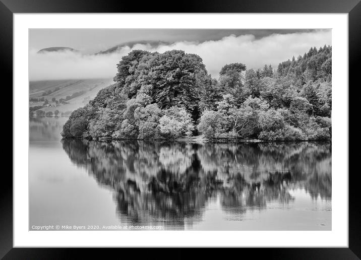 Tranquil Reflections of Loch Tay Framed Mounted Print by Mike Byers