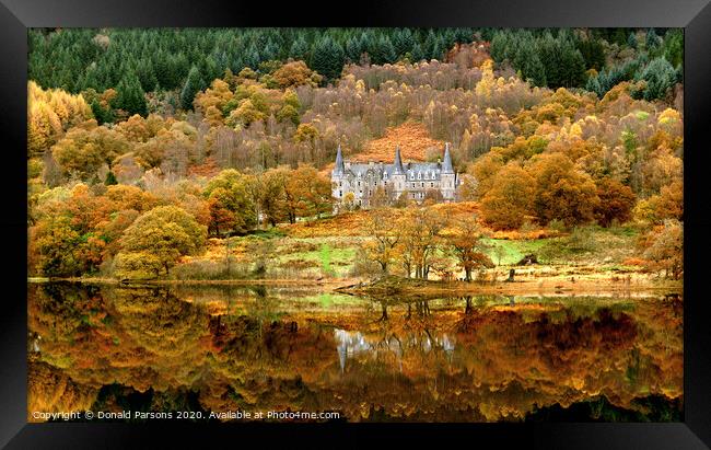 Autumn Reflections, Loch Achray Framed Print by Donald Parsons