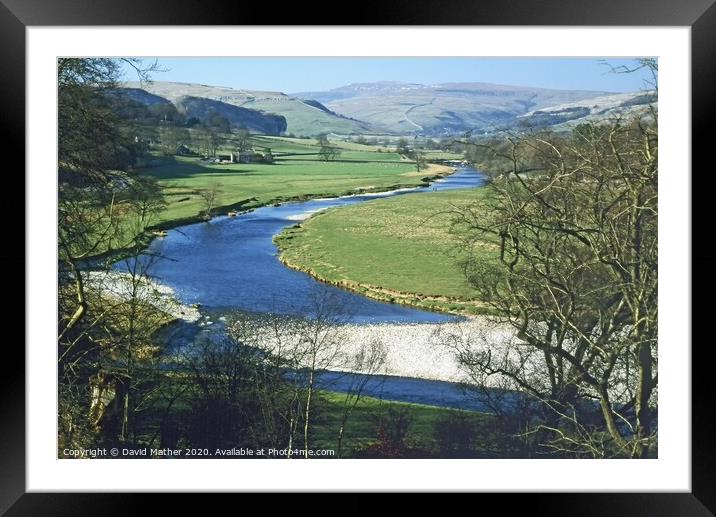 The River Wharfe near Grassington, North Yorkshire Framed Mounted Print by David Mather