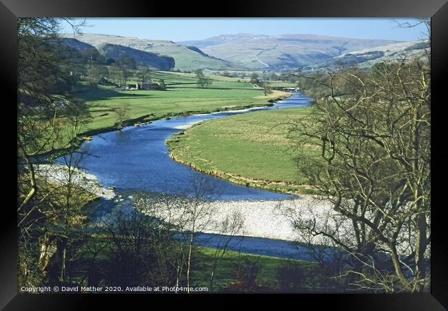 The River Wharfe near Grassington, North Yorkshire Framed Print by David Mather
