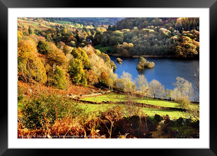 Autumn At Rydal Water Framed Mounted Print by Donald Parsons