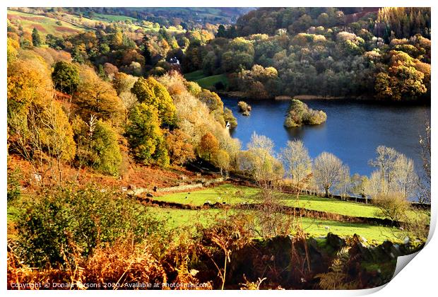 Autumn At Rydal Water Print by Donald Parsons