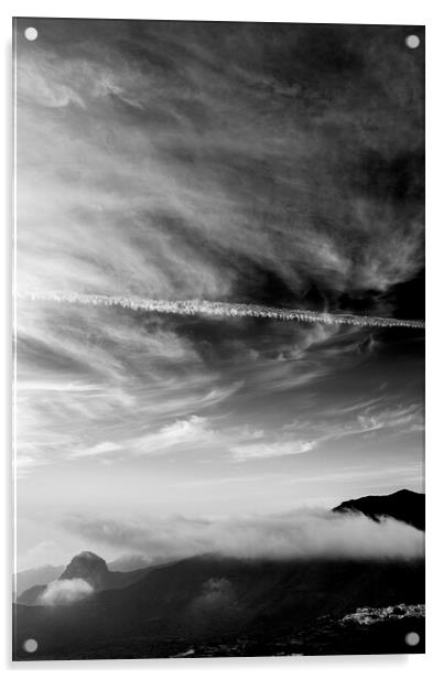 Dramatic Sky over Teno Tenerife Acrylic by Phil Crean