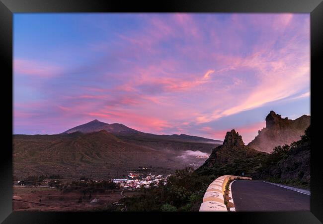 Teide sunset Tenerife Framed Print by Phil Crean