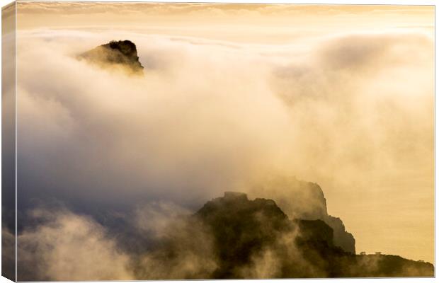 Golden cloudscape, Tenerife Canvas Print by Phil Crean