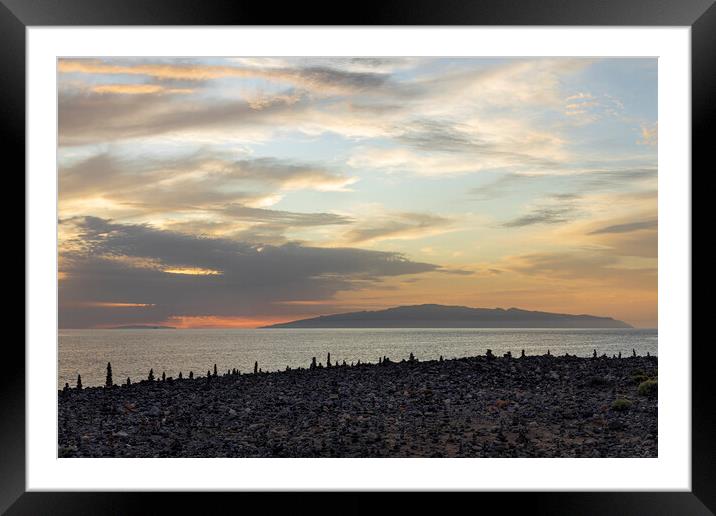 Twilight over La Gomera Framed Mounted Print by Phil Crean