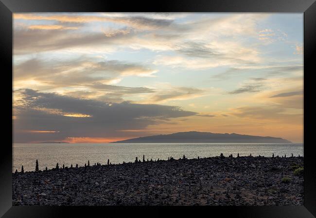 Twilight over La Gomera Framed Print by Phil Crean