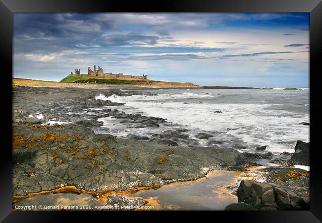 Dunstanburgh Castle, Northumberland Framed Print by Donald Parsons