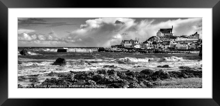 Findochty on Moray Firth Framed Mounted Print by Donald Parsons
