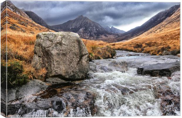 Mountain Stream, Glen Rosa, Isle of Arran Canvas Print by Donald Parsons