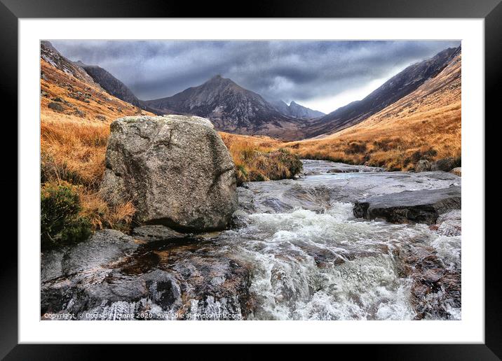 Mountain Stream, Glen Rosa, Isle of Arran Framed Mounted Print by Donald Parsons