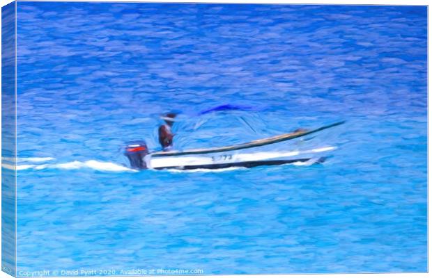 Barbados Holiday Art  Canvas Print by David Pyatt