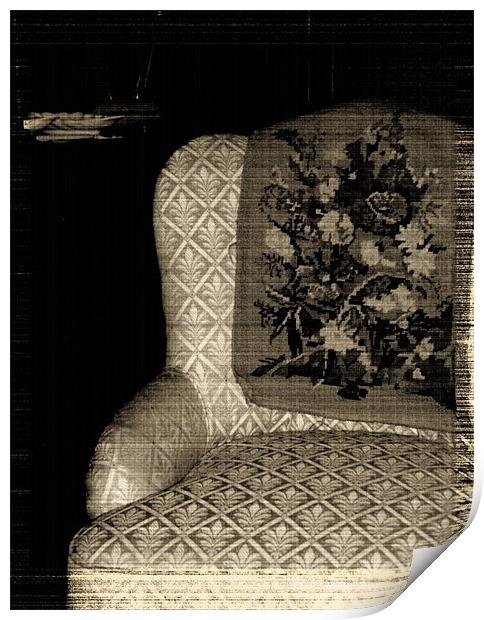 empty chair Print by rachael hardie