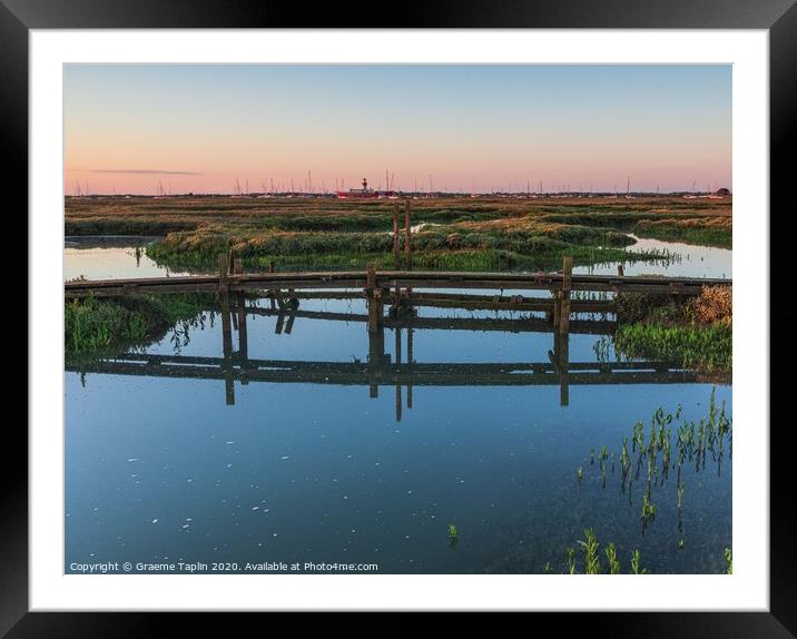 Tollesbury Marshes Framed Mounted Print by Graeme Taplin Landscape Photography