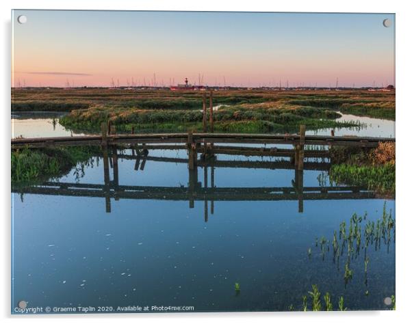 Tollesbury Marshes Acrylic by Graeme Taplin Landscape Photography