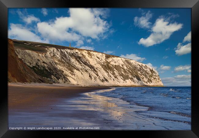 Culver Cliff Isle Of Wight Framed Print by Wight Landscapes