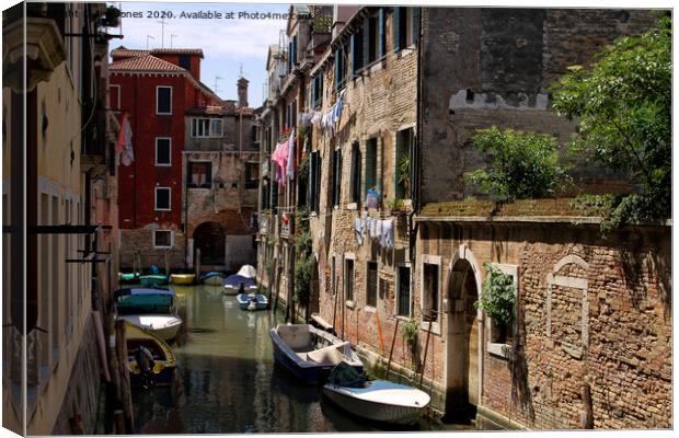 Washing day in Venice Canvas Print by Jim Jones