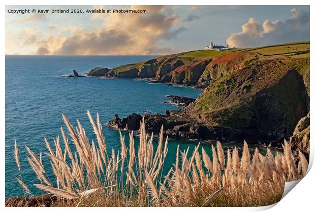 lizard point in cornwall england Print by Kevin Britland