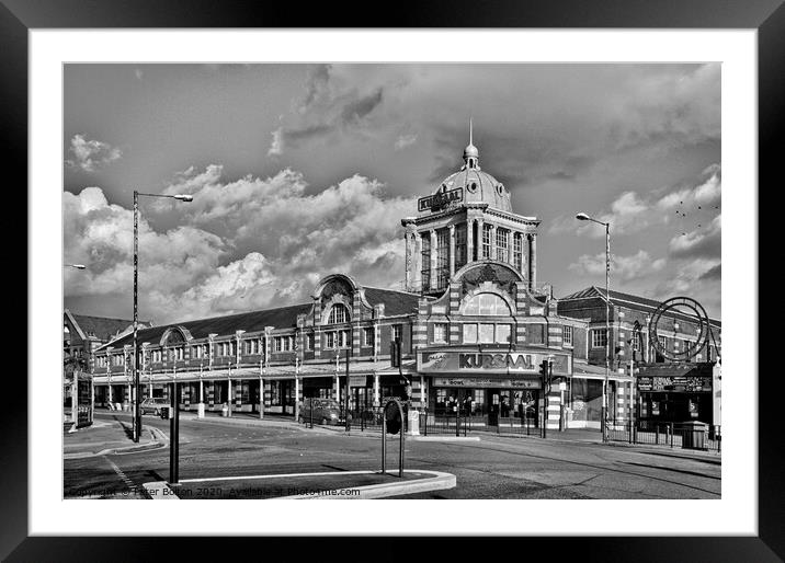 The famous 'Kursaal' at Southend on Sea, Essex. One of the first purpose built amusement parks in the world. Framed Mounted Print by Peter Bolton