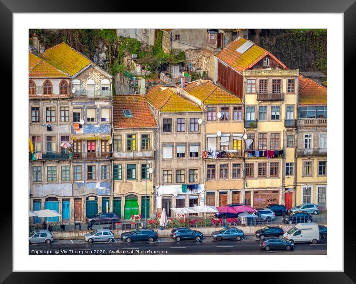 Living in Porto Framed Mounted Print by Viv Thompson