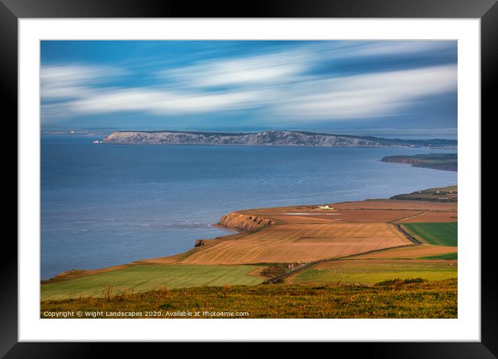 Blackgang To The Needles Framed Mounted Print by Wight Landscapes