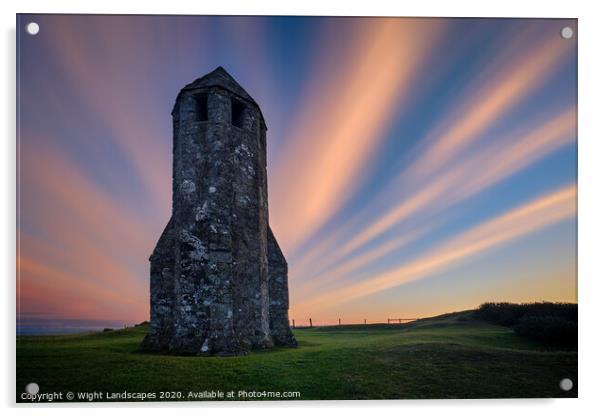 The Pepperpot Sunrise LE Acrylic by Wight Landscapes