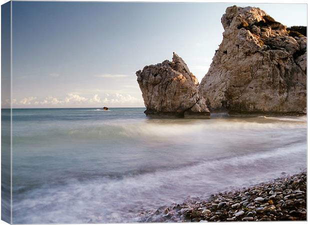 Aphrodites Rock,Cyprus Canvas Print by Aj’s Images