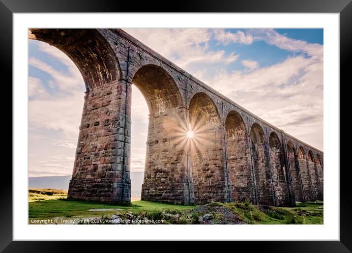 Ribblehead Viaduct Framed Mounted Print by Tracey Smith