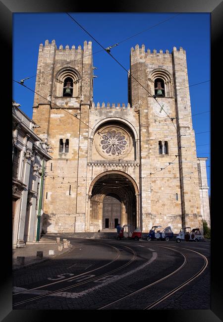 Lisbon Cathedral in Portugal Framed Print by Artur Bogacki